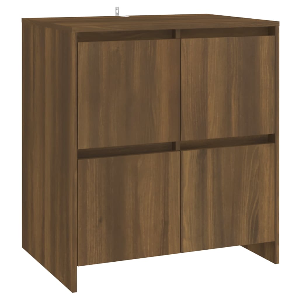 Dressoirs 2 St 70X4X75 Cm Spaanplaat Bruineikenkleurig bruin eikenkleur