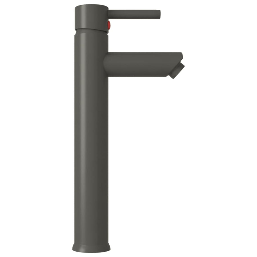 Wastafel met kraan en pop-up afvoer gehard glas transparant