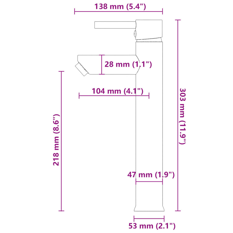 Wastafel met kraan en pop-up afvoer mat gehard glas Halfmat Zwarte kraan
