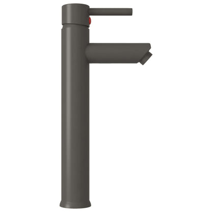 Wastafel met kraan en pop-up afvoer gehard glas goudkleurig