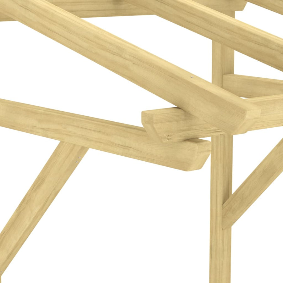 318569  Deurluifel Geïmpregneerd Grenenhout 100 x 100 x 80 cm