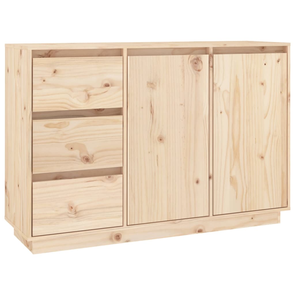 Dressoir 111x34x75 cm massief grenenhout Naturel