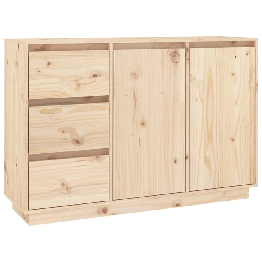Dressoir 111x34x75 cm massief grenenhout Naturel