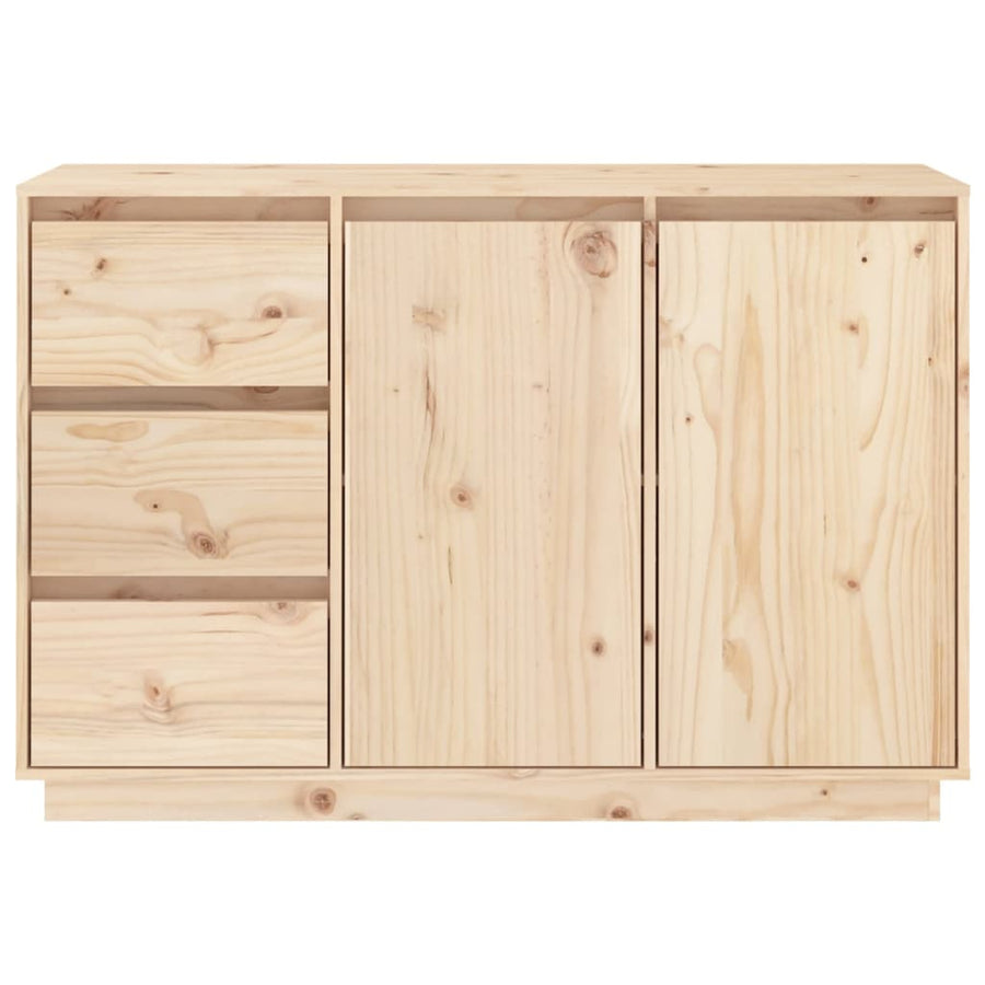 Dressoir 111x34x75 cm massief grenenhout Naturel