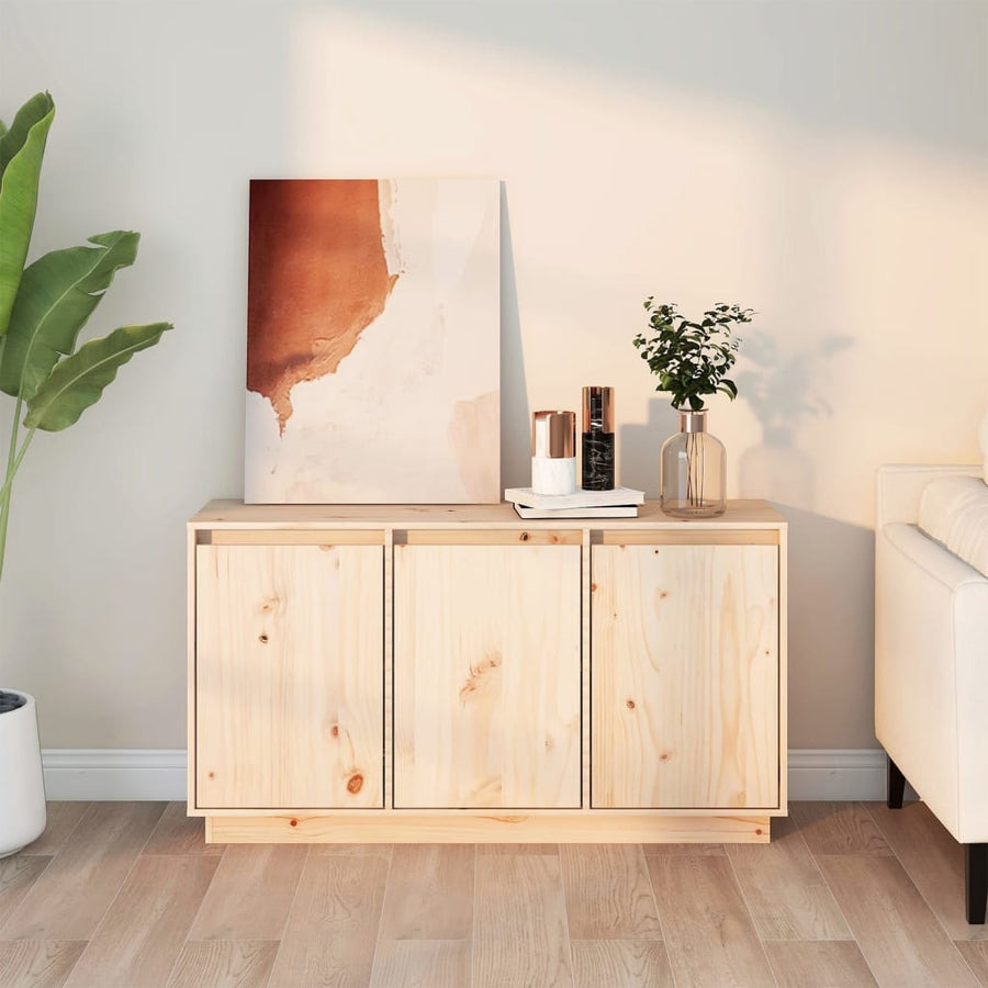Dressoir 111X34X60 Cm Massief Grenenhout