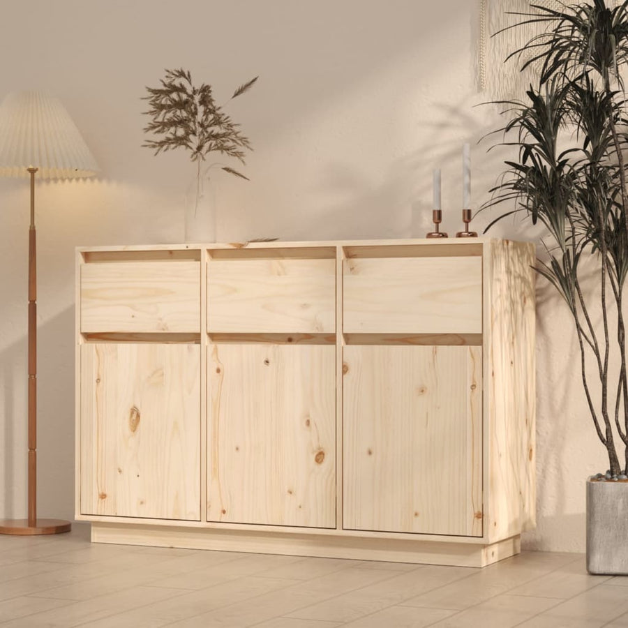 Dressoir 110X34X75 Cm Massief Grenenhout