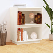 Wall cabinet 60x34x75 cm solid pine wood white