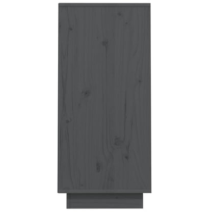 Wandkast 60X34X75 Cm Massief Grenenhout Grijs