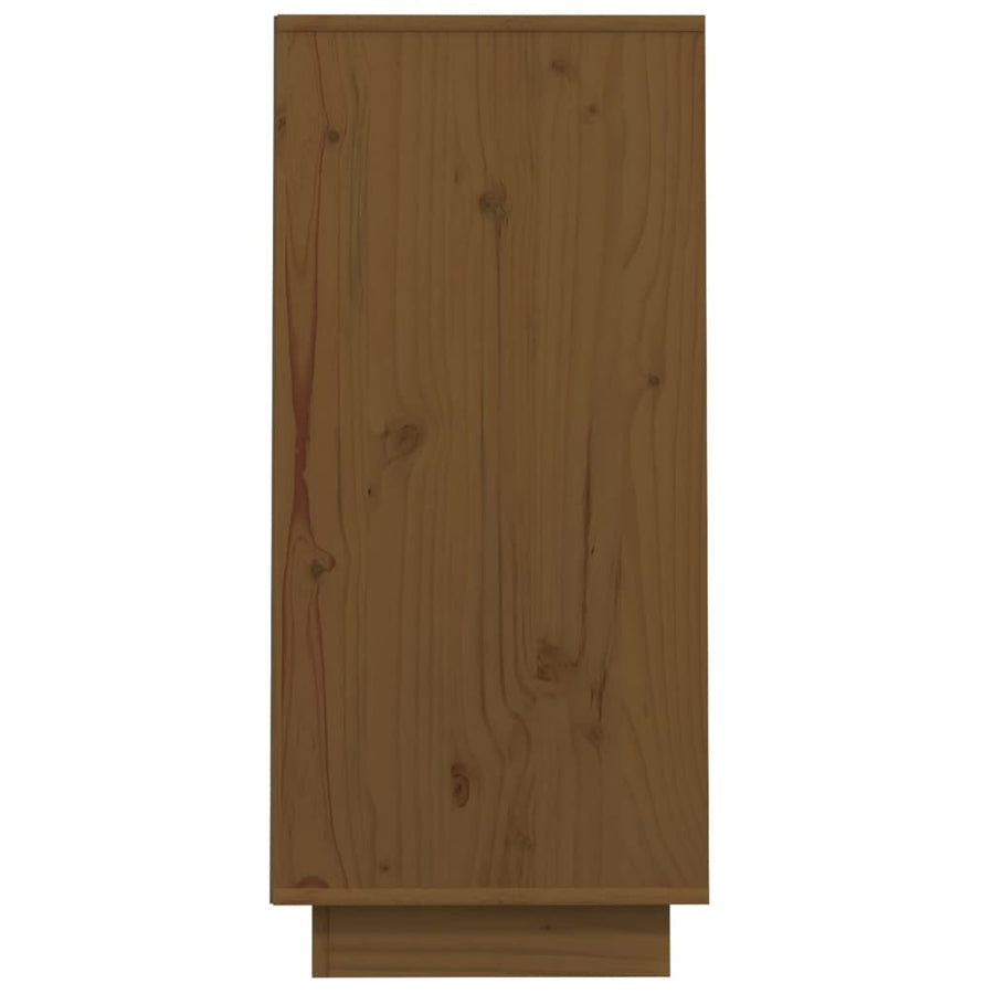 Wandkast 60X34X75 Cm Massief Grenenhout Honingbruin