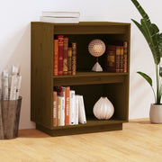Wall cabinet 60x34x75 cm solid pine honey brown