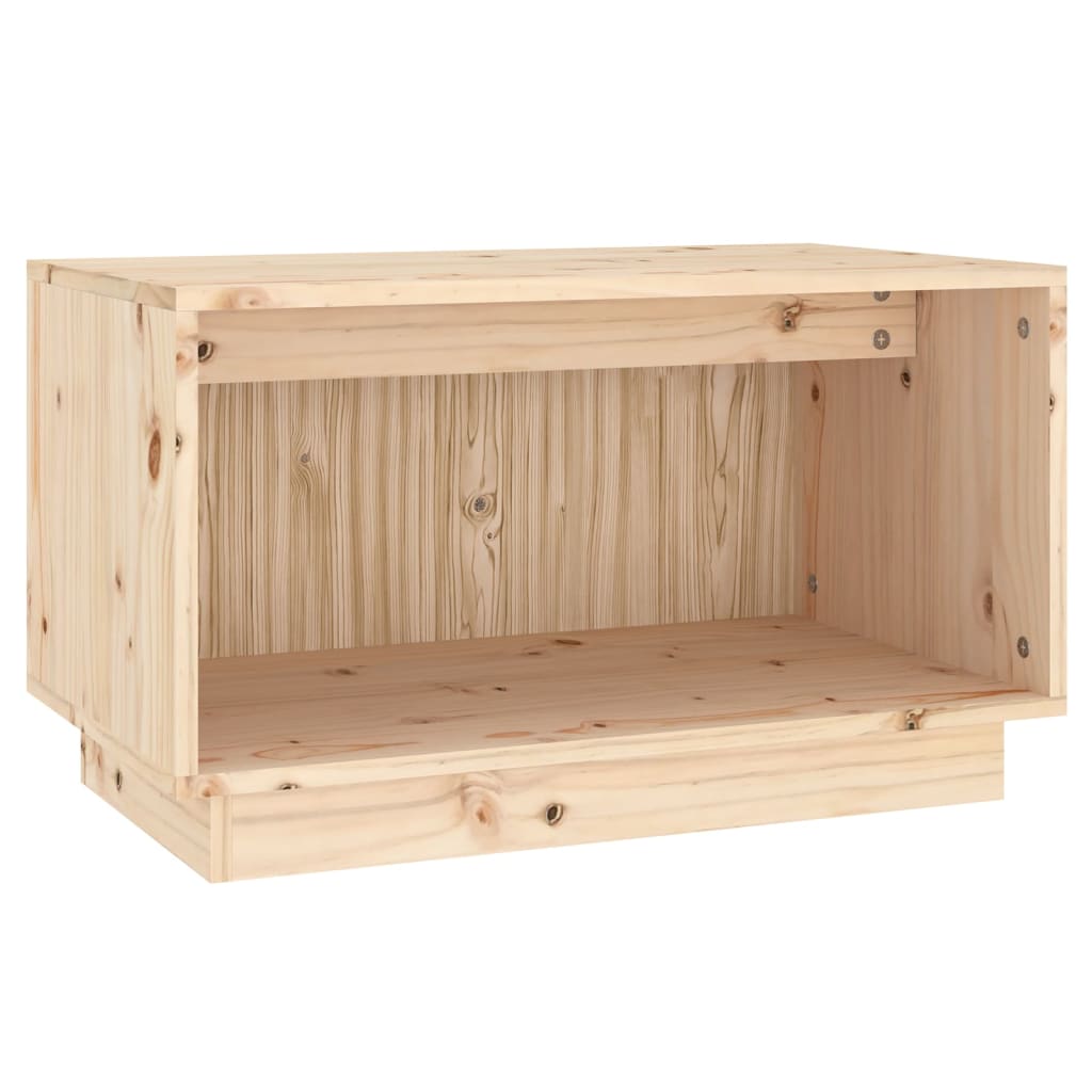 Tv-Meubel 60X35X35 Cm Massief Grenenhout Naturel