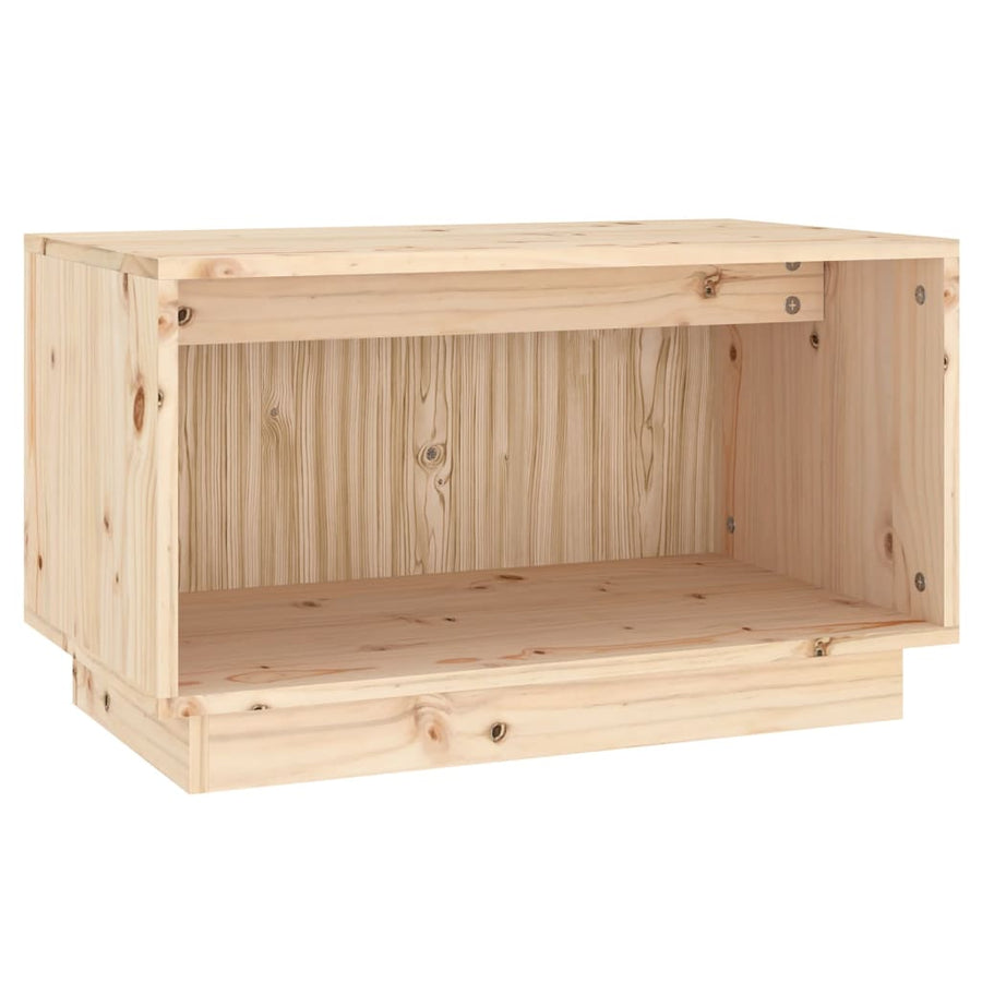 Tv-Meubel 60X35X35 Cm Massief Grenenhout Naturel