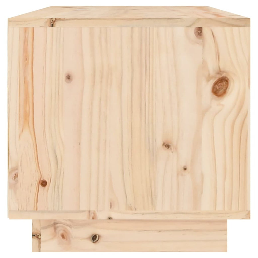 Tv-Meubel 60X35X35 Cm Massief Grenenhout Naturel