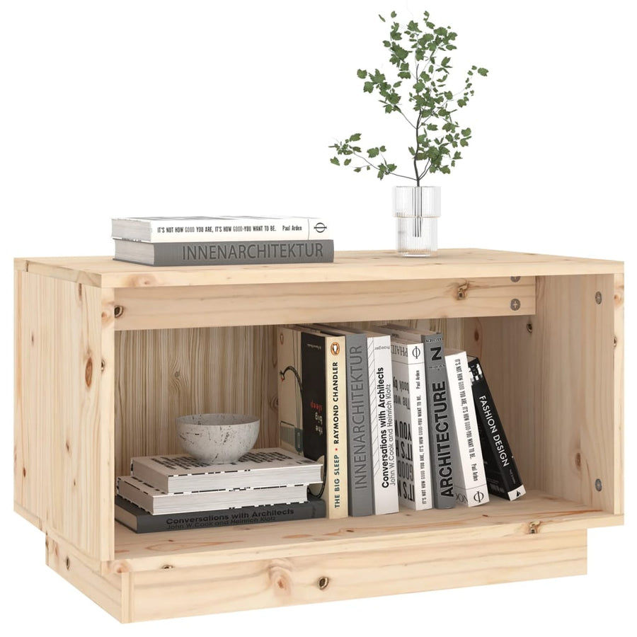 Tv-Meubel 60X35X35 Cm Massief Grenenhout Naturel