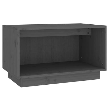 Tv-Meubel 60X35X35 Cm Massief Grenenhout Grijs