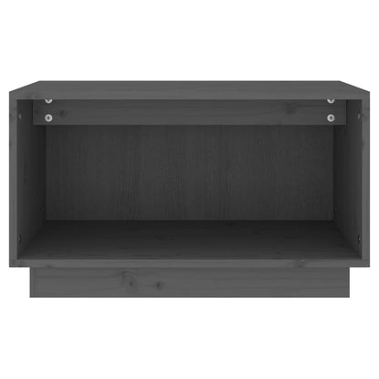 Tv-Meubel 60X35X35 Cm Massief Grenenhout Grijs