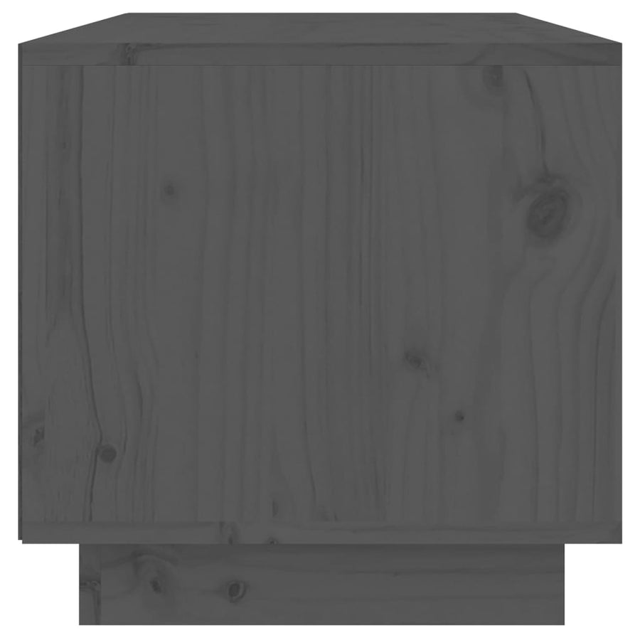 Tv-Meubel 60X35X35 Cm Massief Grenenhout Grijs