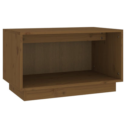 Tv-Meubel 60X35X35 Cm Massief Grenenhout Honingbruin