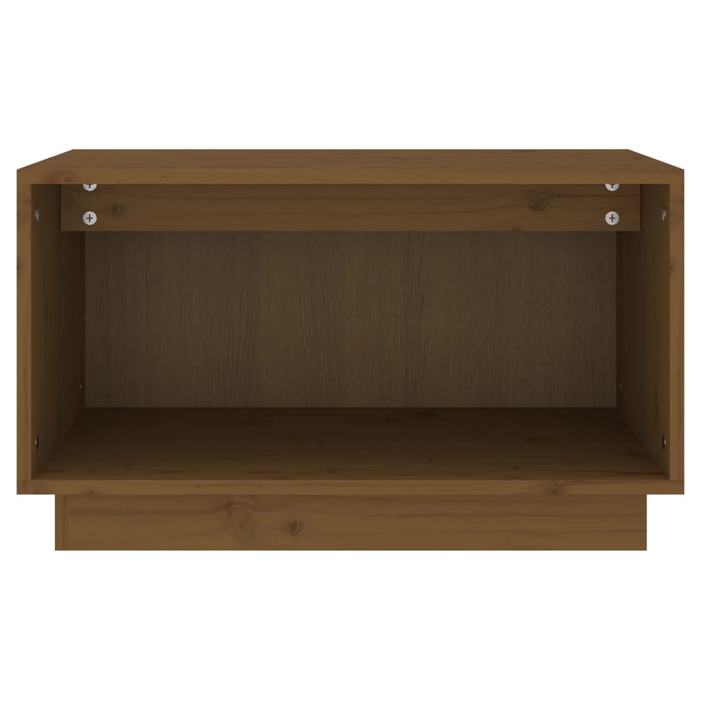 Tv-Meubel 60X35X35 Cm Massief Grenenhout Honingbruin
