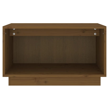 Tv-Meubel 60X35X35 Cm Massief Grenenhout Honingbruin
