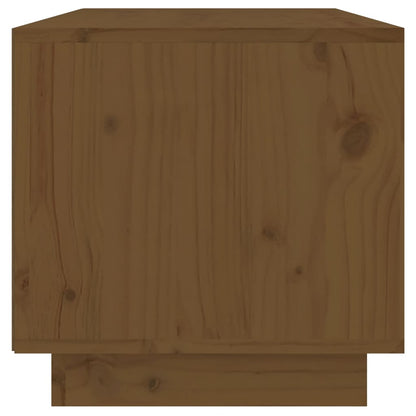 Tv-Meubel 60X35X35 Cm Massief Grenenhout Honingbruin