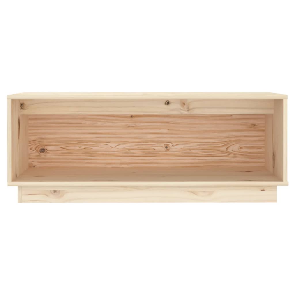 Tv-Meubel 90X35X35 Cm Massief Grenenhout Naturel