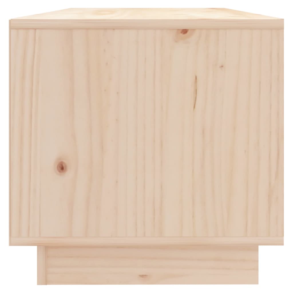 Tv-Meubel 90X35X35 Cm Massief Grenenhout Naturel