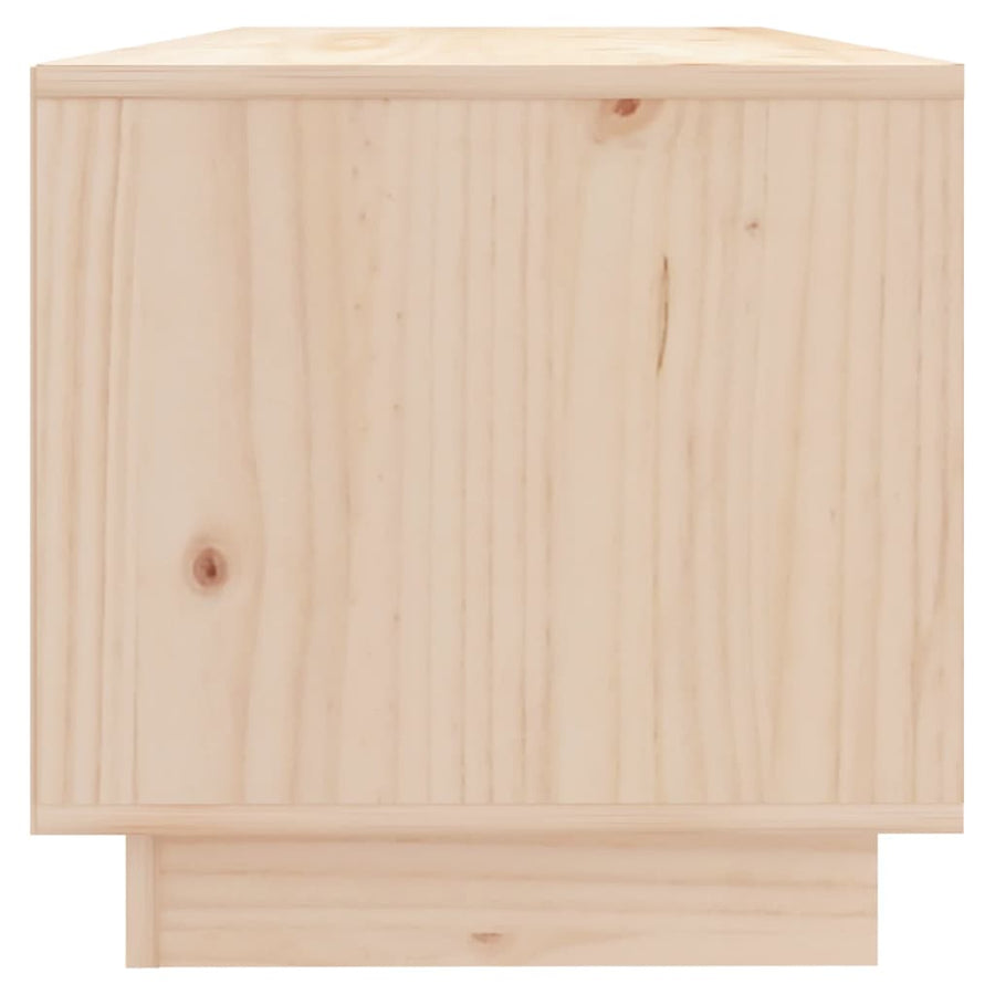 Tv-Meubel 90X35X35 Cm Massief Grenenhout Naturel