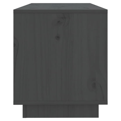 Tv-Meubel 74X34X40 Cm Massief Grenenhout Grijs