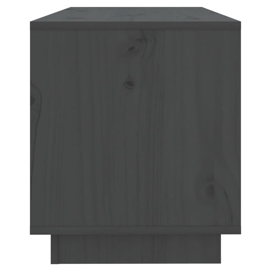 Tv-Meubel 74X34X40 Cm Massief Grenenhout Grijs