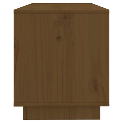 Tv-Meubel 74X34X40 Cm Massief Grenenhout Honingbruin