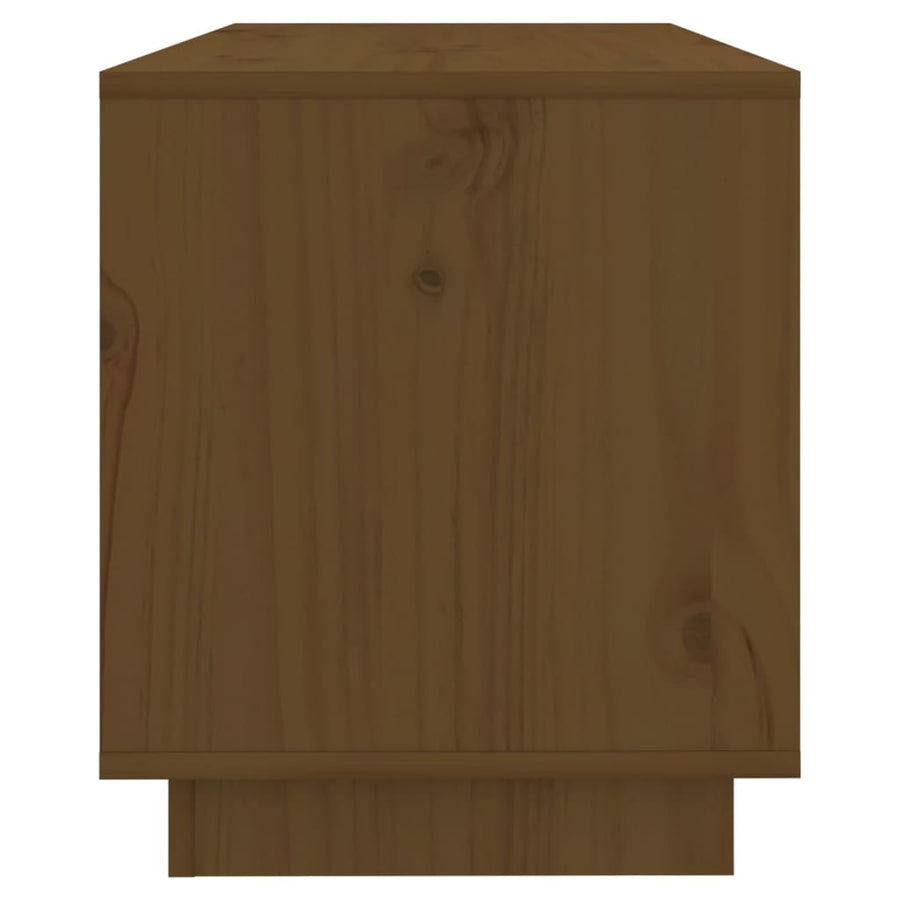 Tv-Meubel 74X34X40 Cm Massief Grenenhout Honingbruin