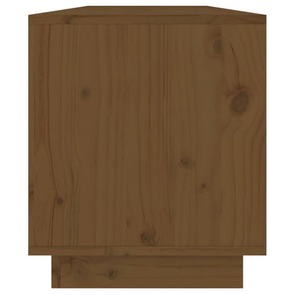 Tv-Meubel 0,5X34X40 Cm Massief Grenenhout Honingbruin