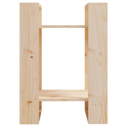 Boekenkast/Kamerscherm 4X35X57 Cm Massief Grenenhout Naturel