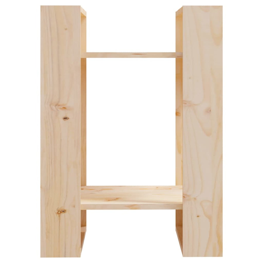Boekenkast/Kamerscherm 4X35X57 Cm Massief Grenenhout Naturel