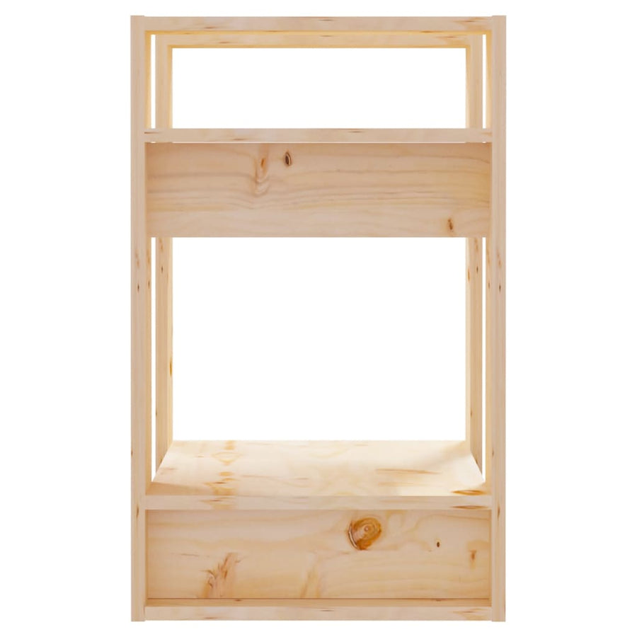 Boekenkast/Kamerscherm 4X35X57 Cm Massief Grenenhout Naturel