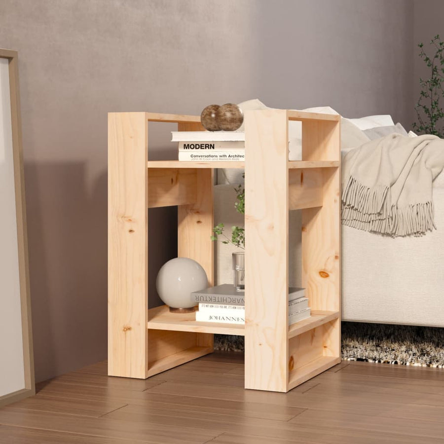 Boekenkast/Kamerscherm 4X35X57 Cm Massief Grenenhout Naturel