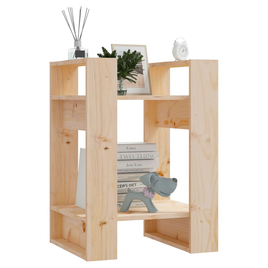 Boekenkast/Kamerscherm 4X35X57 Cm Massief Grenenhout Naturel