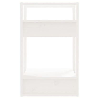 Boekenkast/Kamerscherm 4X35X57 Cm Massief Grenenhout Wit