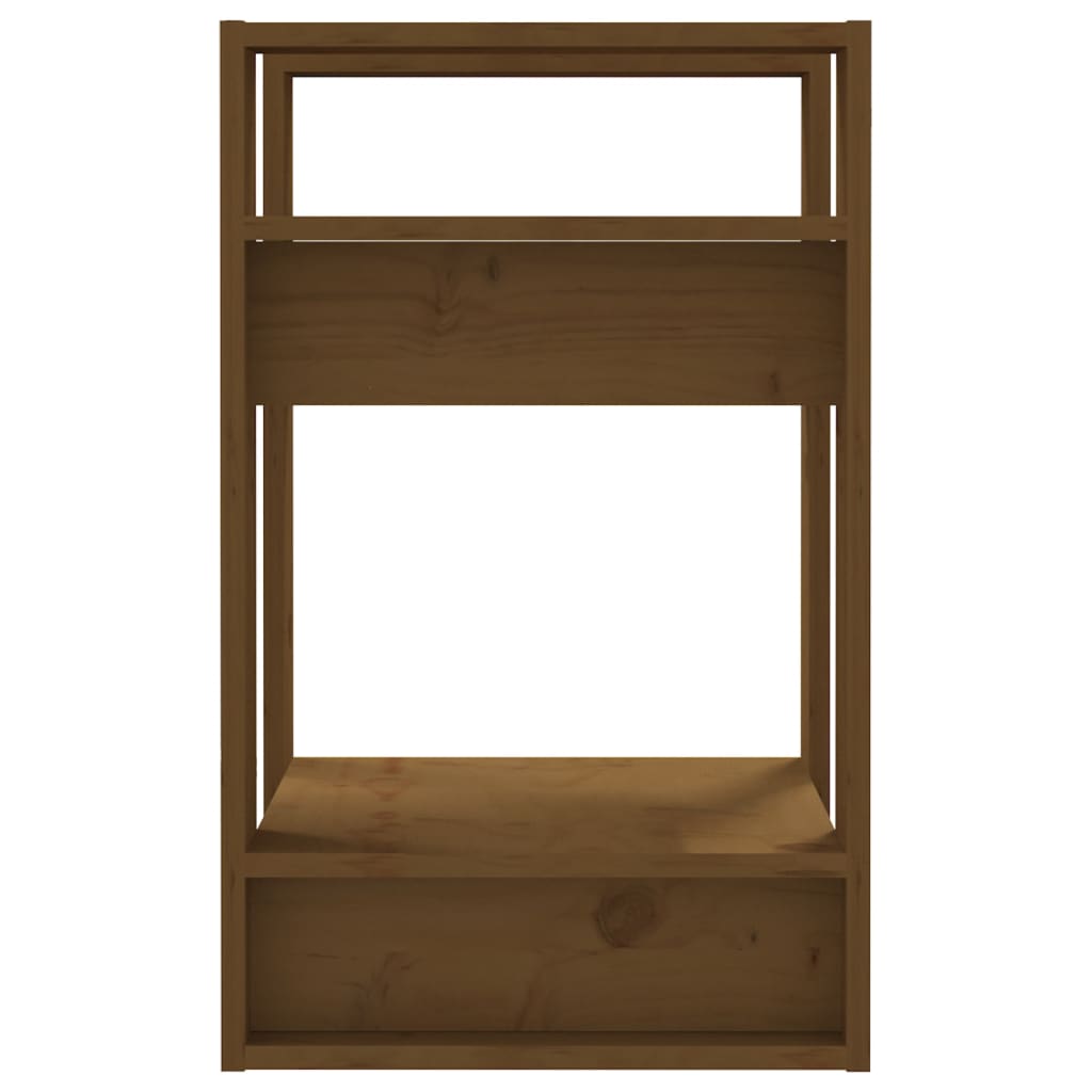 Boekenkast/Kamerscherm 4X35X57 Cm Grenenhout Honingbruin