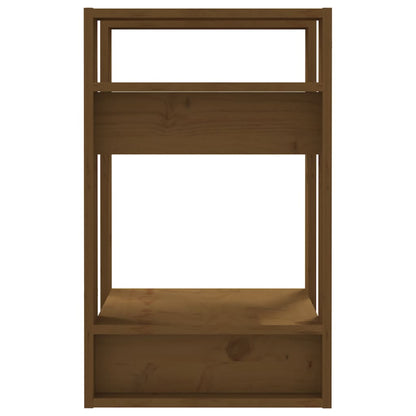 Boekenkast/Kamerscherm 4X35X57 Cm Grenenhout Honingbruin