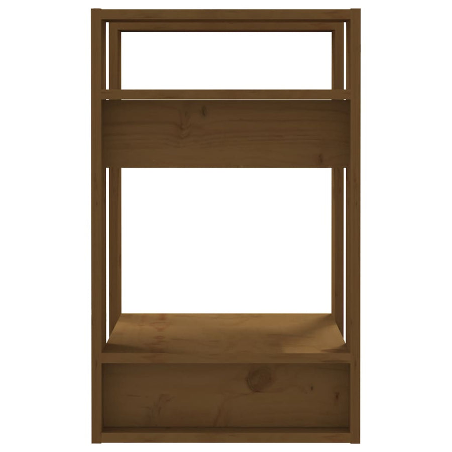 Boekenkast/Kamerscherm 4X35X57 Cm Grenenhout Honingbruin