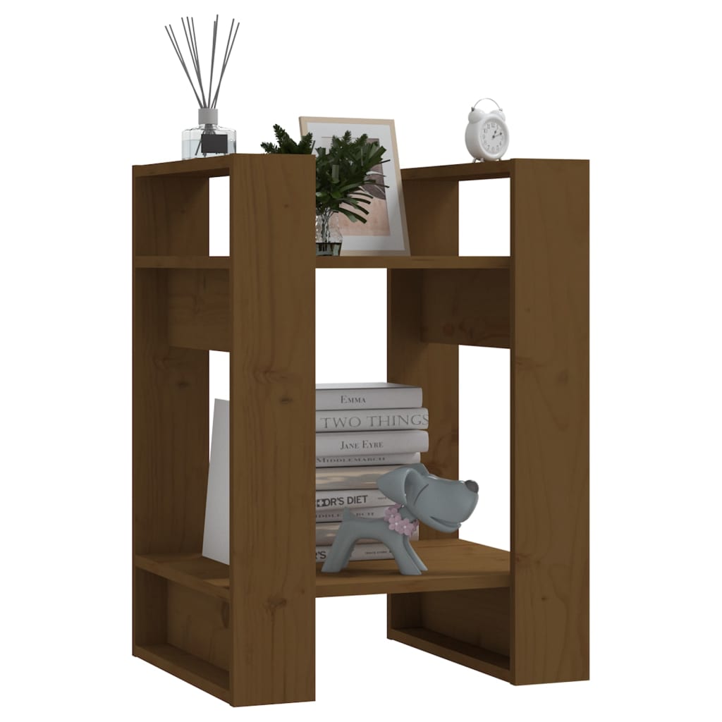 Boekenkast/Kamerscherm 4X35X57 Cm Grenenhout Honingbruin