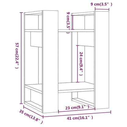 Boekenkast/Kamerscherm 4X35X57 Cm Grenenhout Honingbruin