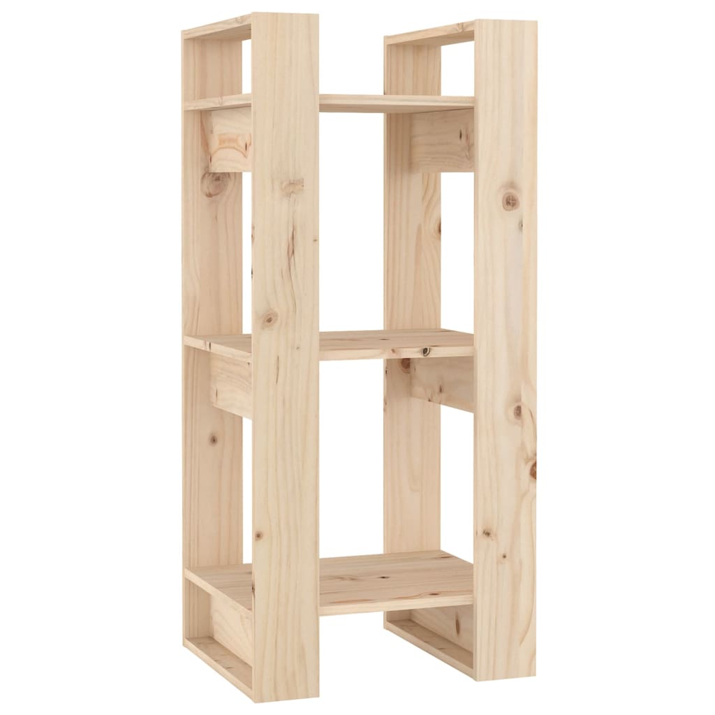 Boekenkast/Kamerscherm 4X35X9 Cm Massief Grenenhout Naturel