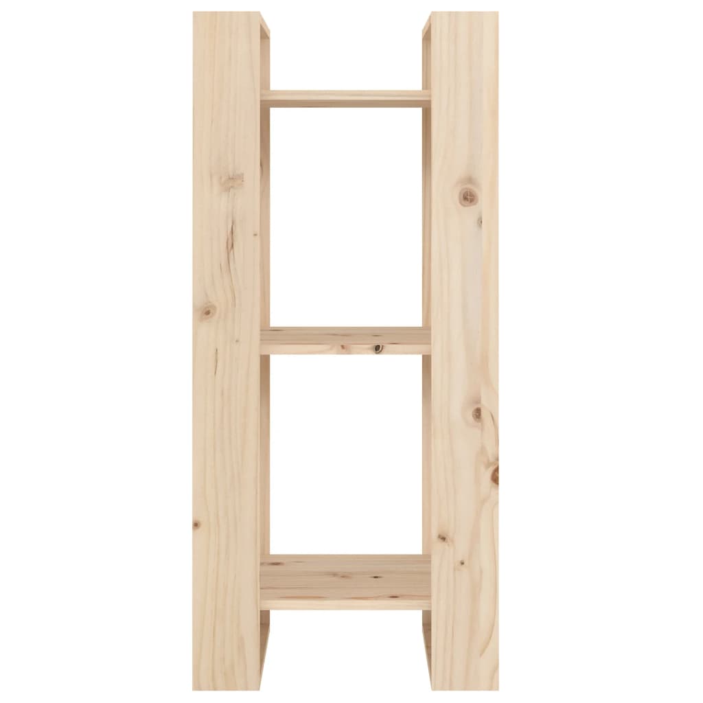 Boekenkast/Kamerscherm 4X35X9 Cm Massief Grenenhout Naturel