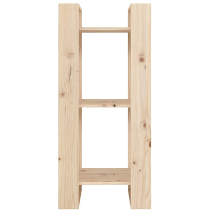 Boekenkast/Kamerscherm 4X35X9 Cm Massief Grenenhout Naturel