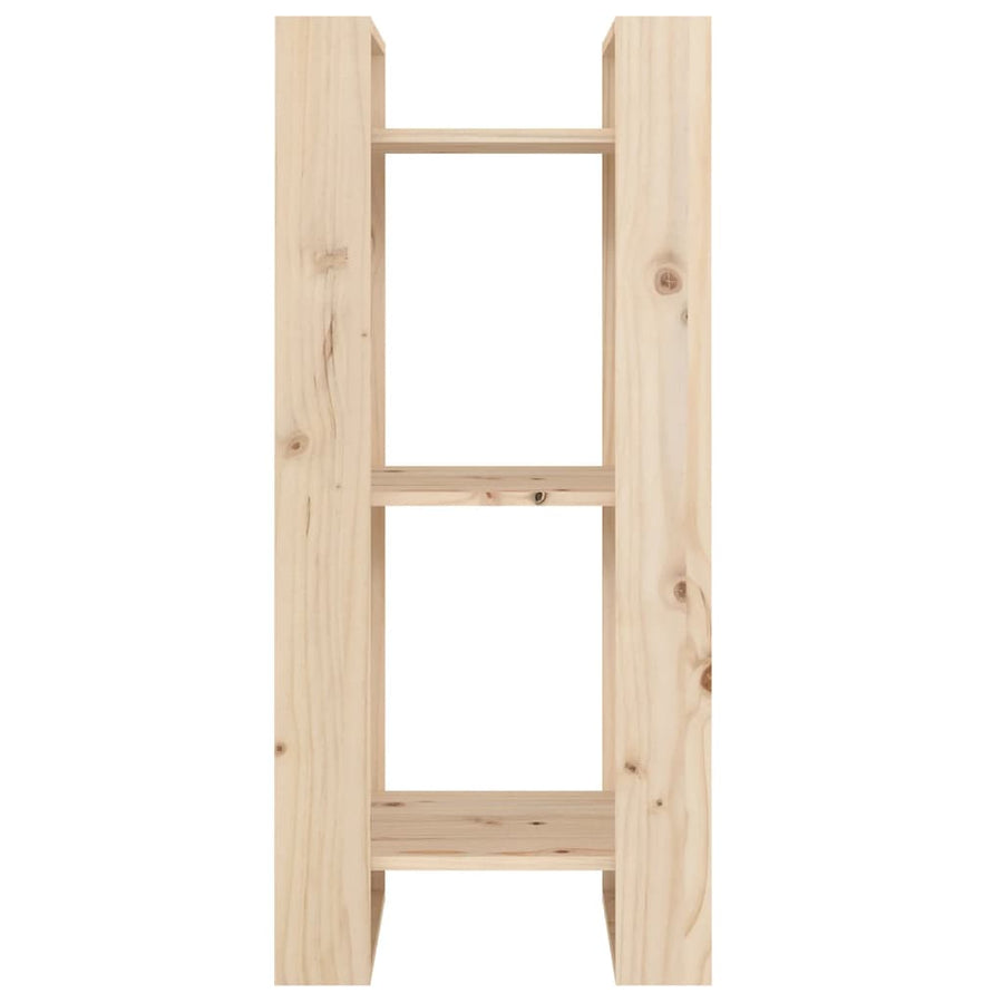 Boekenkast/Kamerscherm 4X35X9 Cm Massief Grenenhout Naturel