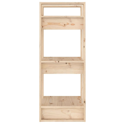 Boekenkast/Kamerscherm 4X35X9 Cm Massief Grenenhout Naturel