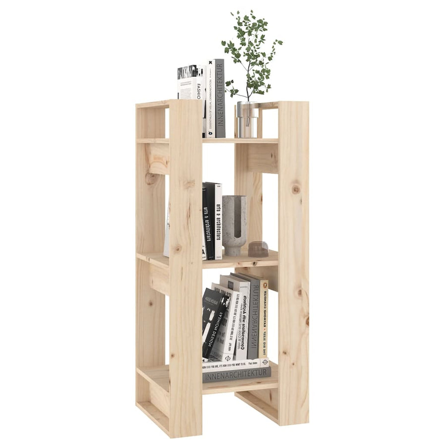 Boekenkast/Kamerscherm 4X35X9 Cm Massief Grenenhout Naturel
